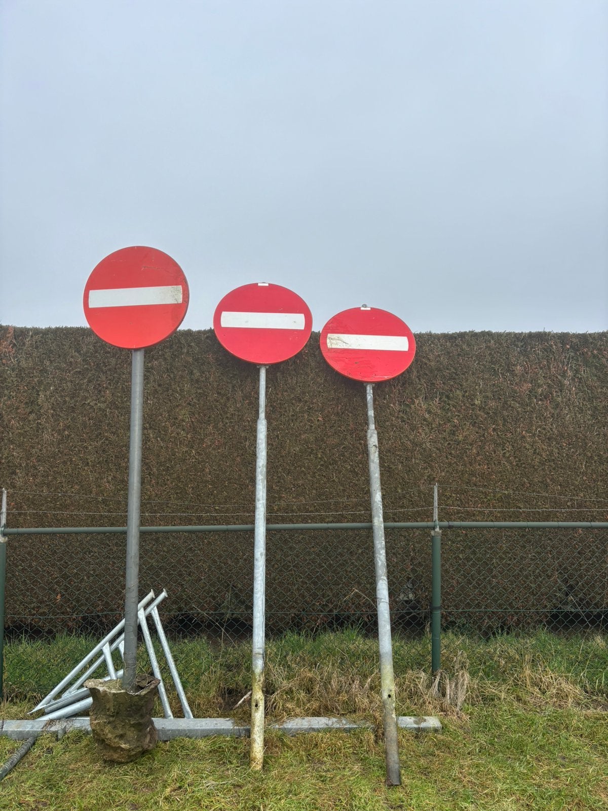 Verkeerdbord gesloten verklaring eenrichtingsweg, Ophalen of Verzenden, Gebruikt