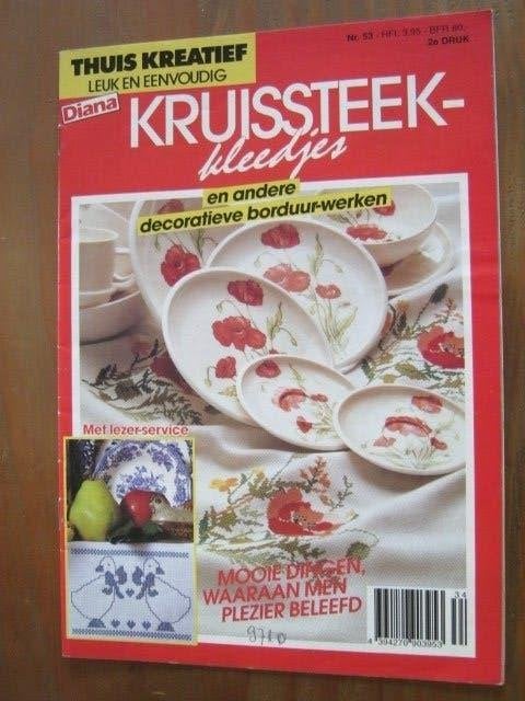 Borduurblad  vol patronen  zie foto`s  nr 9710, Verzenden, Nieuw, Handborduren, Patroon