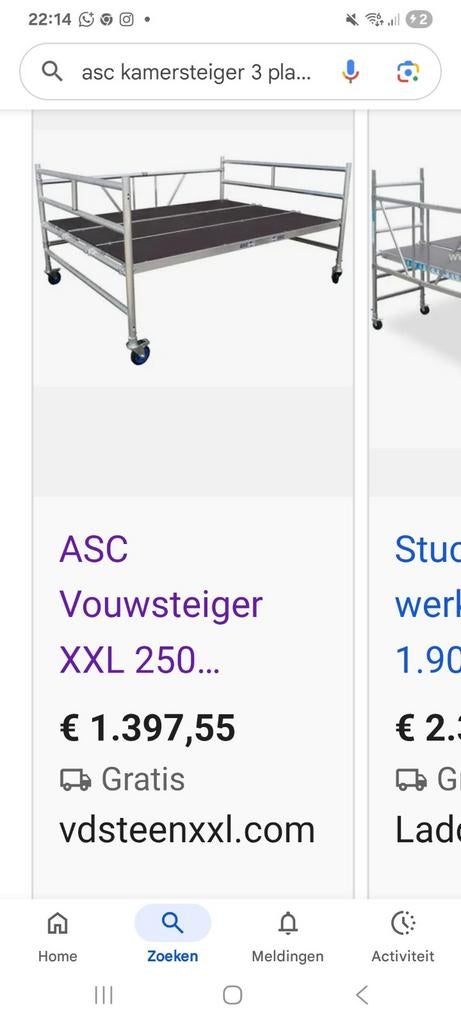 ASC rolsteiger te koop - Gebruikt voor stukadoren, Ophalen of Verzenden