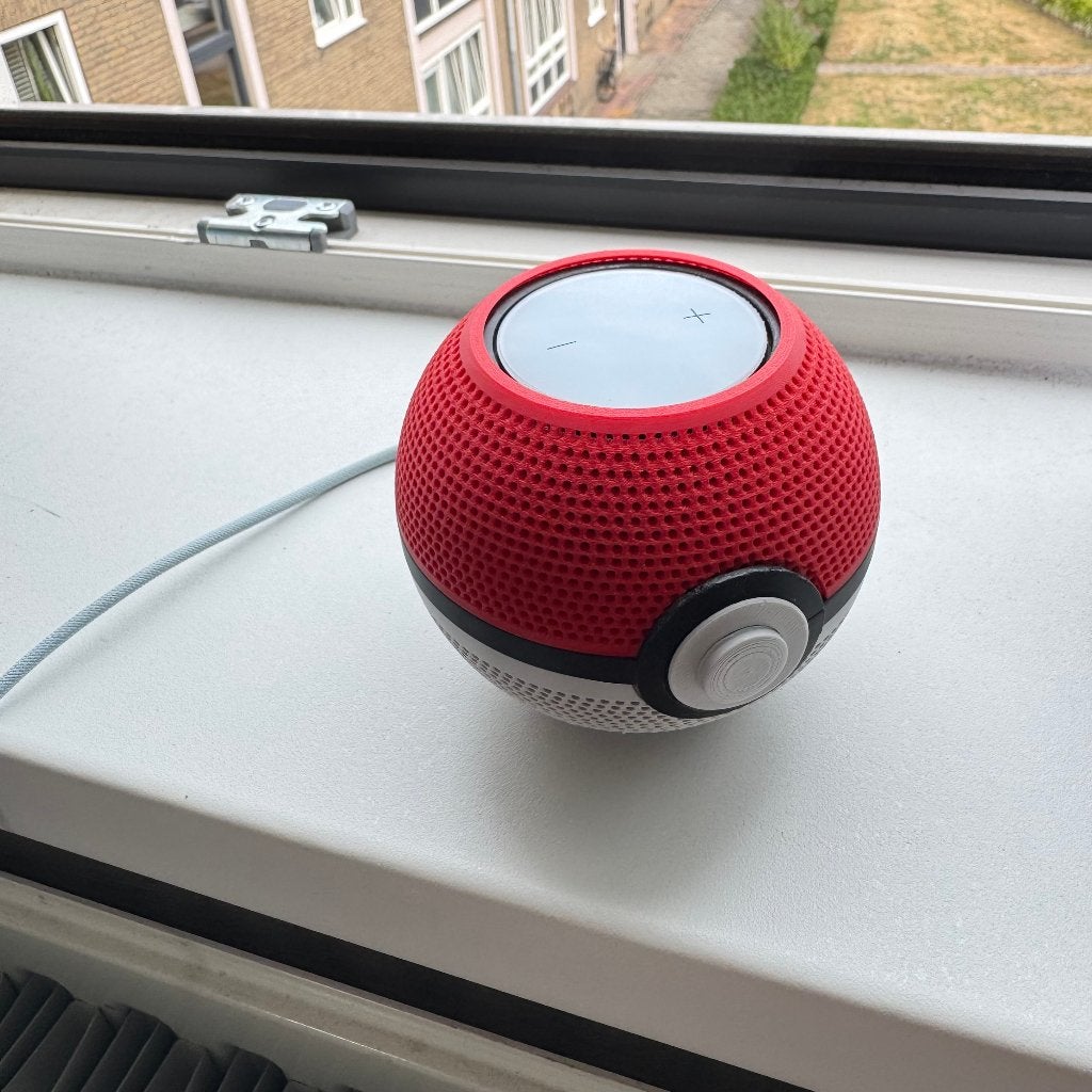 Mesh/Cover voor Apple HomePod Mini - Pokemon Pokeball, Overige merken, Slimme speaker, Nieuw, Ophalen of Verzenden