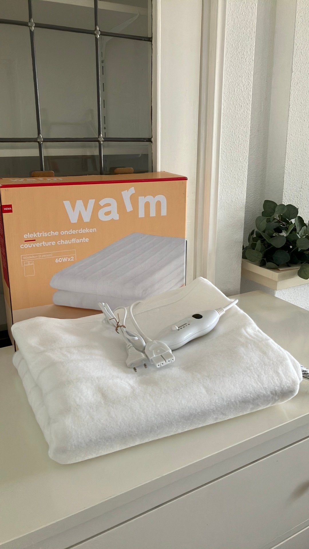 Electric blanket/onderdeken, Ophalen, Wit, Tweepersoons, Deken of Dekbed