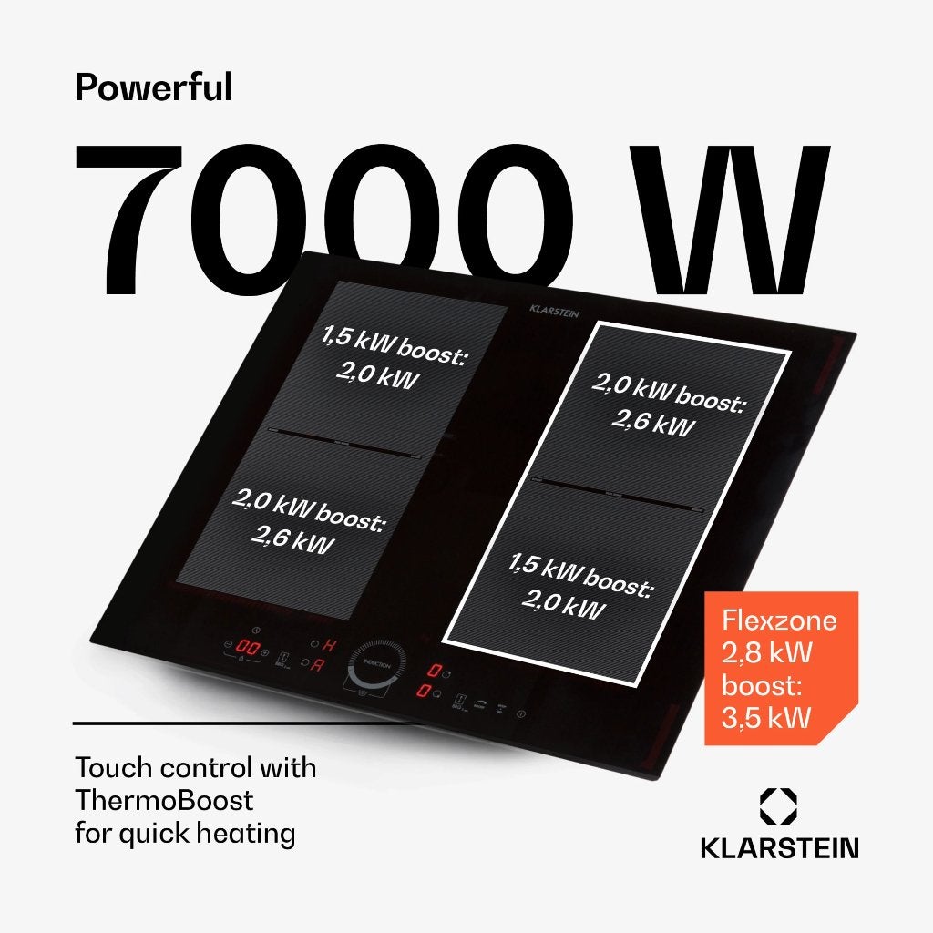 Klarstein Delicatessa Inductie Kookplaat zeer goede staat, Ophalen, Gebruikt, 4 kookzones, Energieklasse A of zuiniger