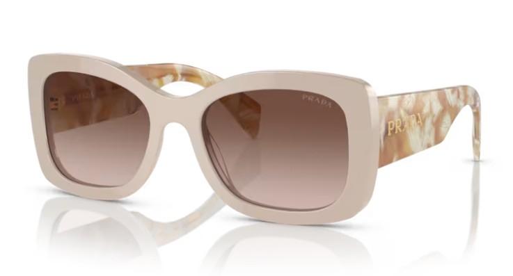 Prada Zonnebril A08 - Nieuw met doos en accessoires, Zonnebril, Prada, Beige, Nieuw