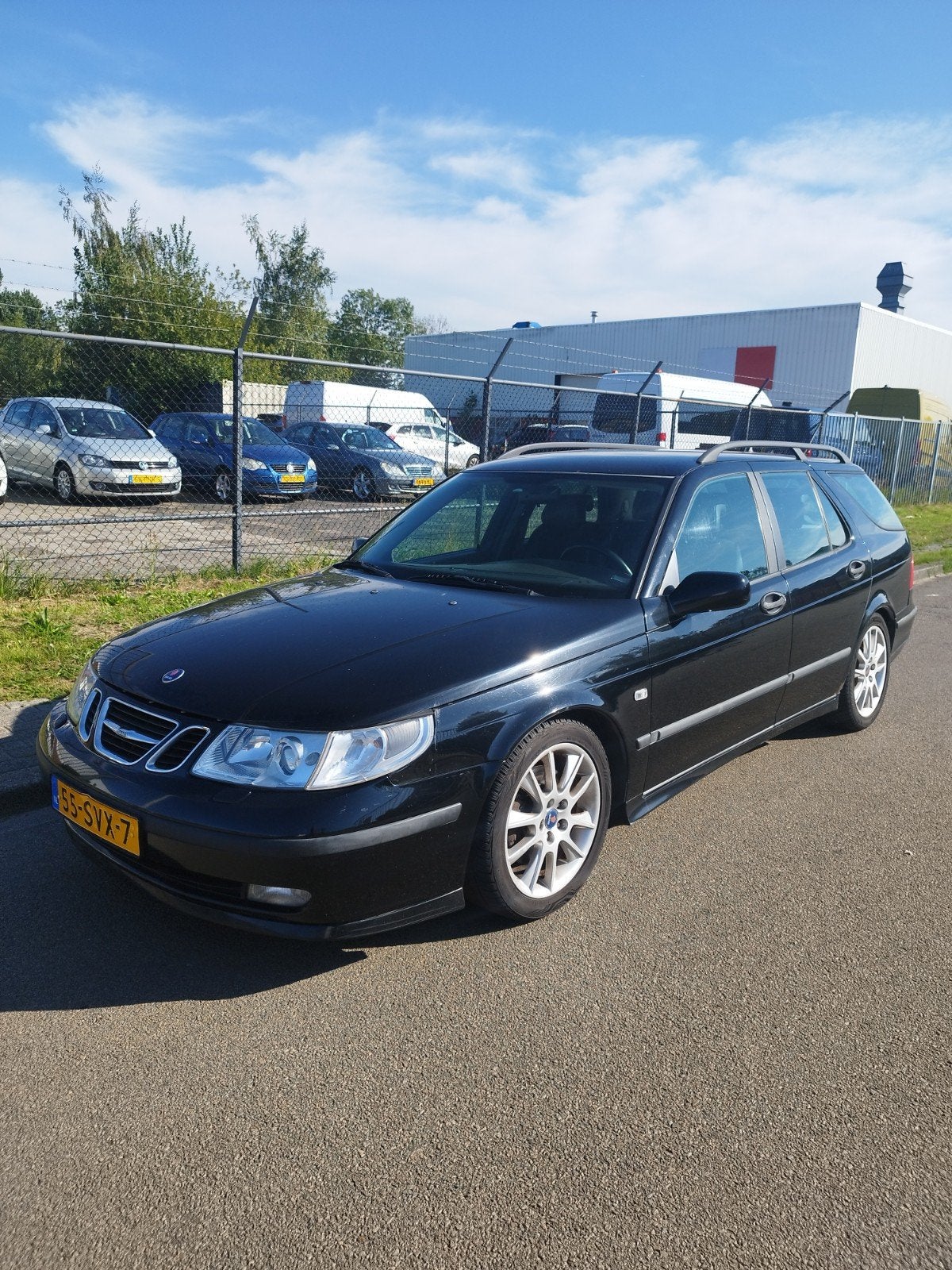 Saab 9-5 2.3Turbo Aero nw apk 25-08-2027, Voorwielaandrijving, 1800 kg, Zwart, 4 cilinders