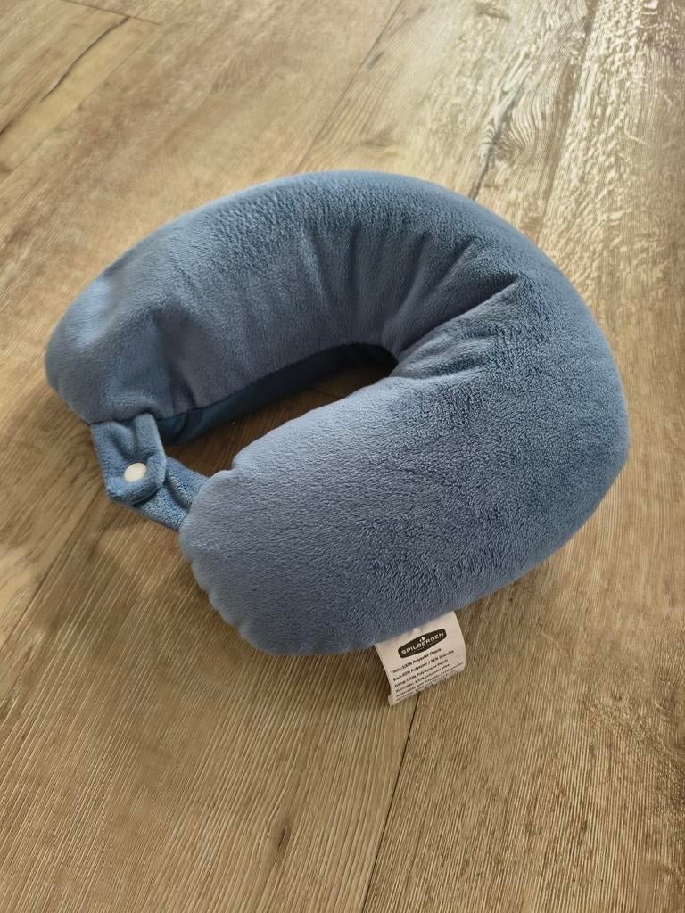 Spilbergen reiskussen blauw, als nieuw! Nekkussen, auto reis, Eenpersoons, Blauw, Onb, Ophalen of Verzenden