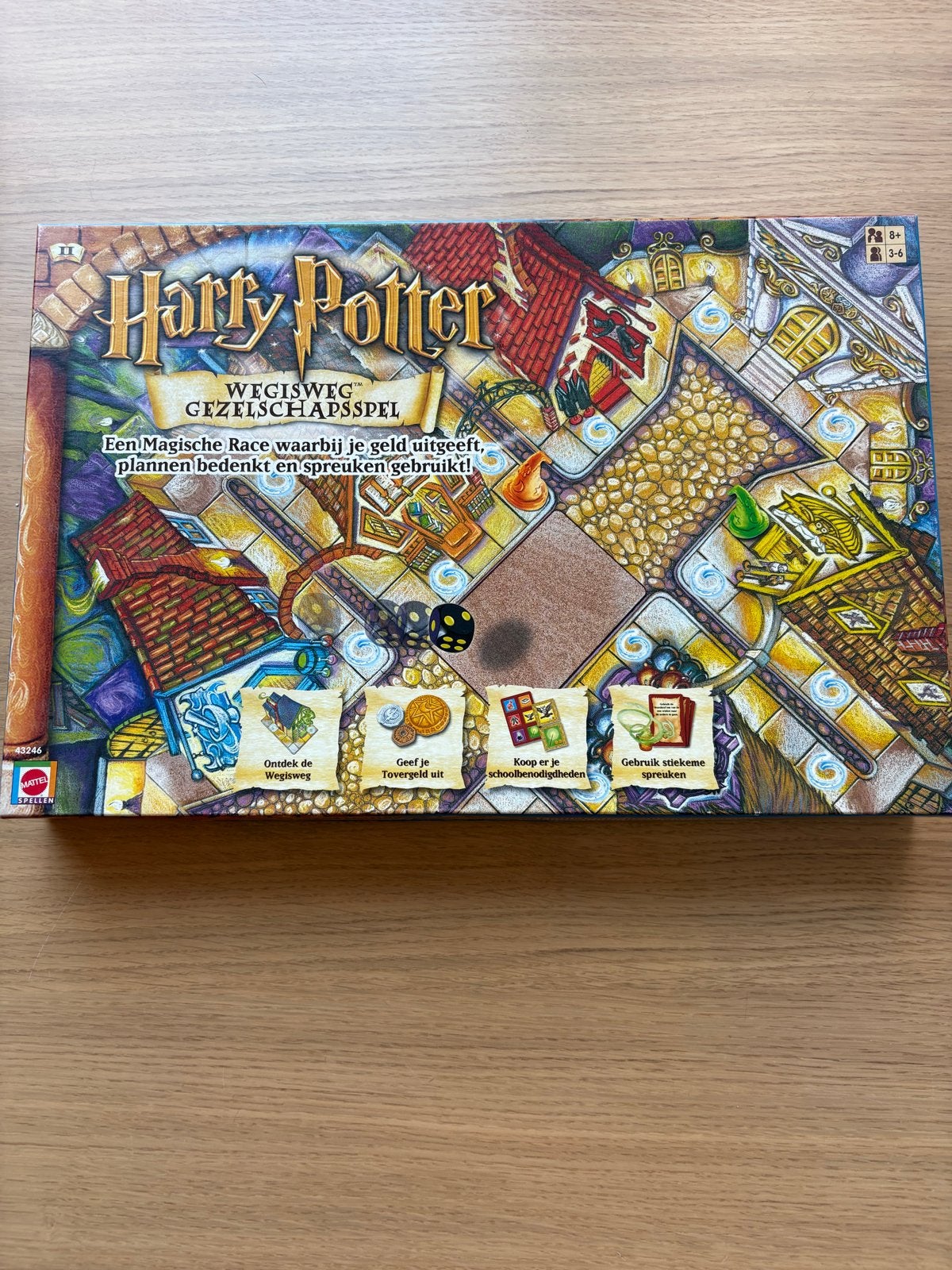 Harry Potter Wegisweg Gezelschapsspel - Zo goed als nieuw, Hobby en Vrije tijd, Drie of vier spelers, Ophalen of Verzenden, Zo goed als nieuw