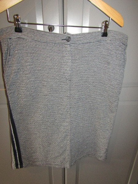G964 Gerry Weber 44 rok jersey blauw wit streepje nautical, Maat 42/44 (L), Zo goed als nieuw, Knielengte, Gerry weber