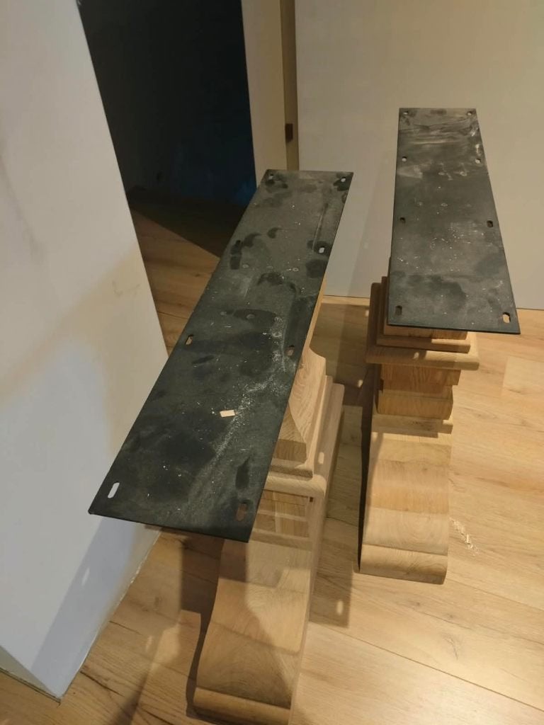 Kloosterpoten te koop, Ophalen, Tafelpoot, Eikenhout, Nieuw