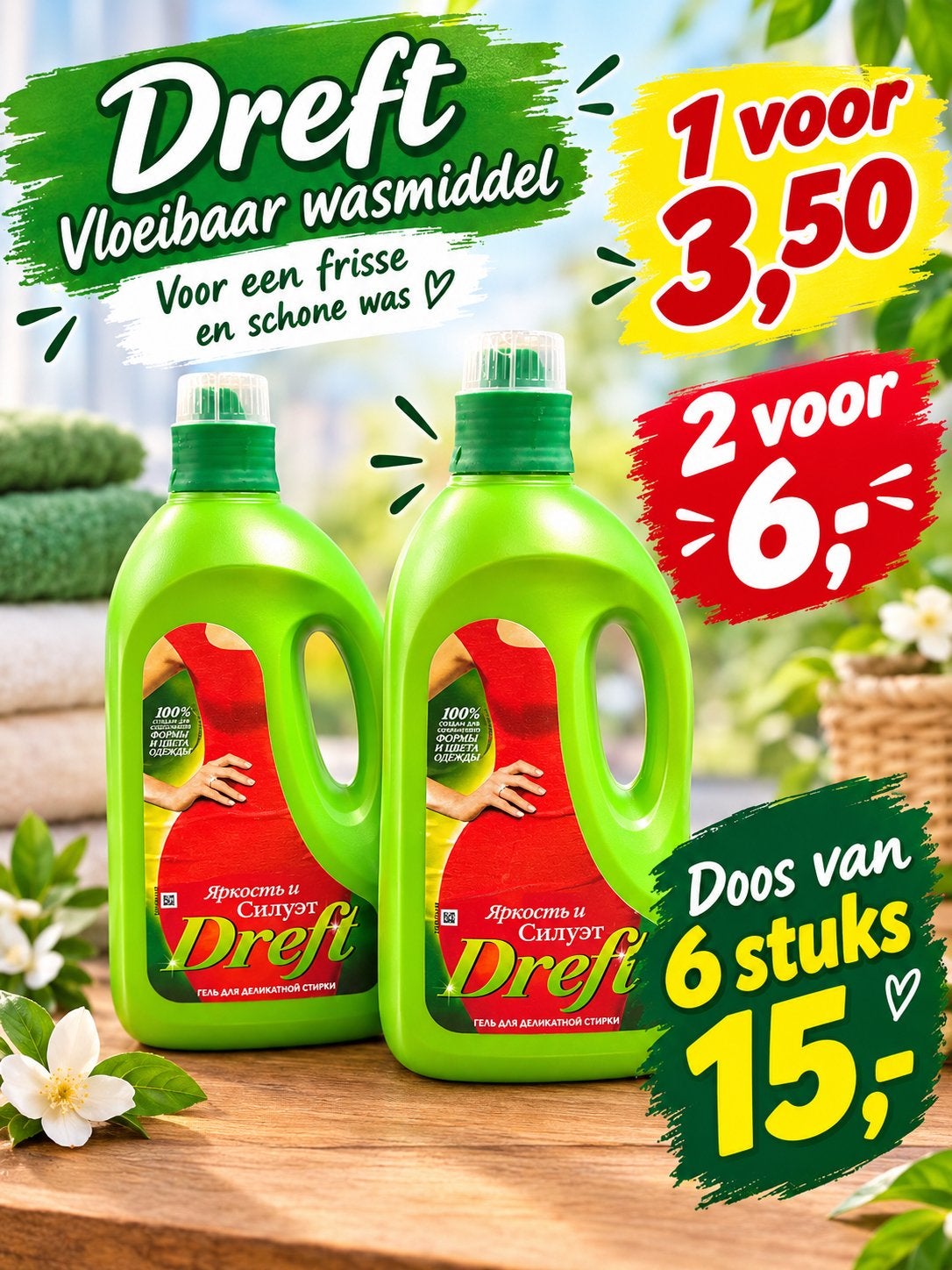 Dreft Vloeibaar Wasmiddel - Voor een frisse en schone was, Minder dan 85 cm, Nieuw, Ophalen of Verzenden, Nvt