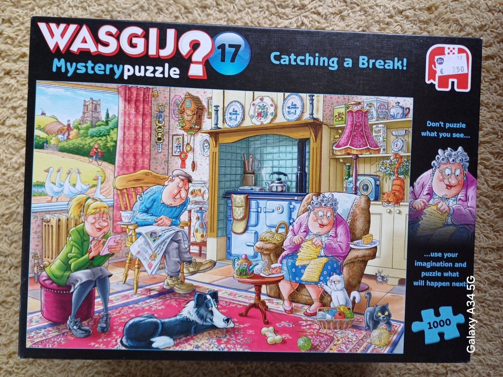 Wasgij puzzel- 1000 stukjes, Hobby en Vrije tijd, Ophalen of Verzenden, 500 t/m 1500 stukjes, Zo goed als nieuw, Legpuzzel