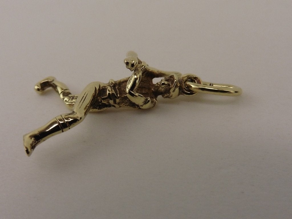Gouden hanger honkbal                                   G105, Gebruikt, Overige voorstellingen, ., Ophalen of Verzenden