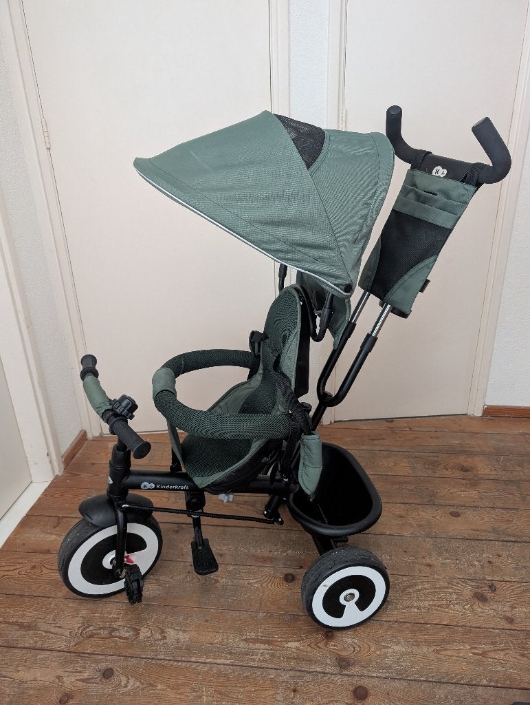 Kinderkraft Aston tricycle driewieler groen, Ophalen, Gebruikt, Kinderkraft, Verstelbare zitting