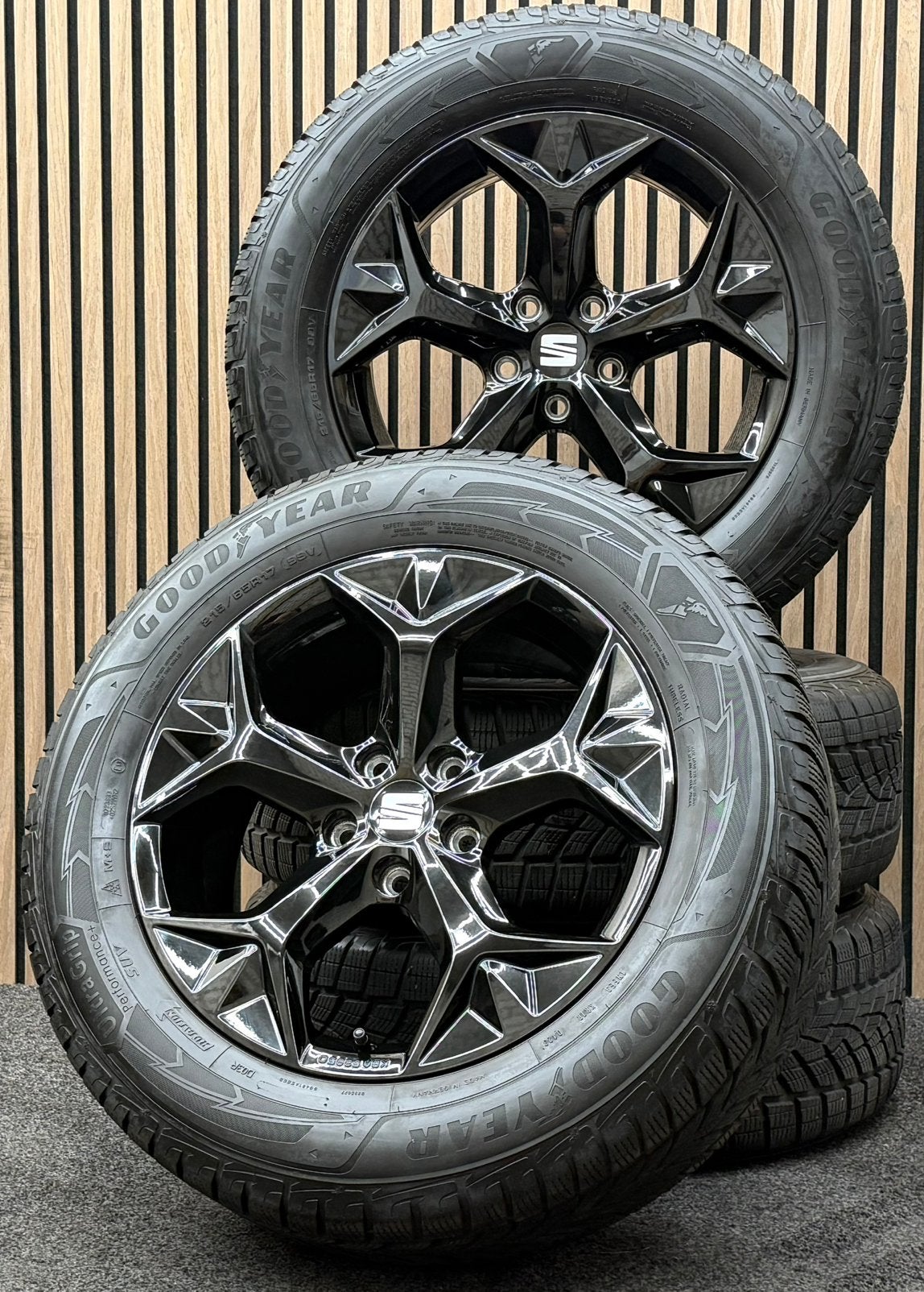 Originele 17 inch Seat Tarraco 5F Nevada 5x112 ET40 Goodyear, Auto-onderdelen, Ophalen, 215 mm, ., Banden en Velgen