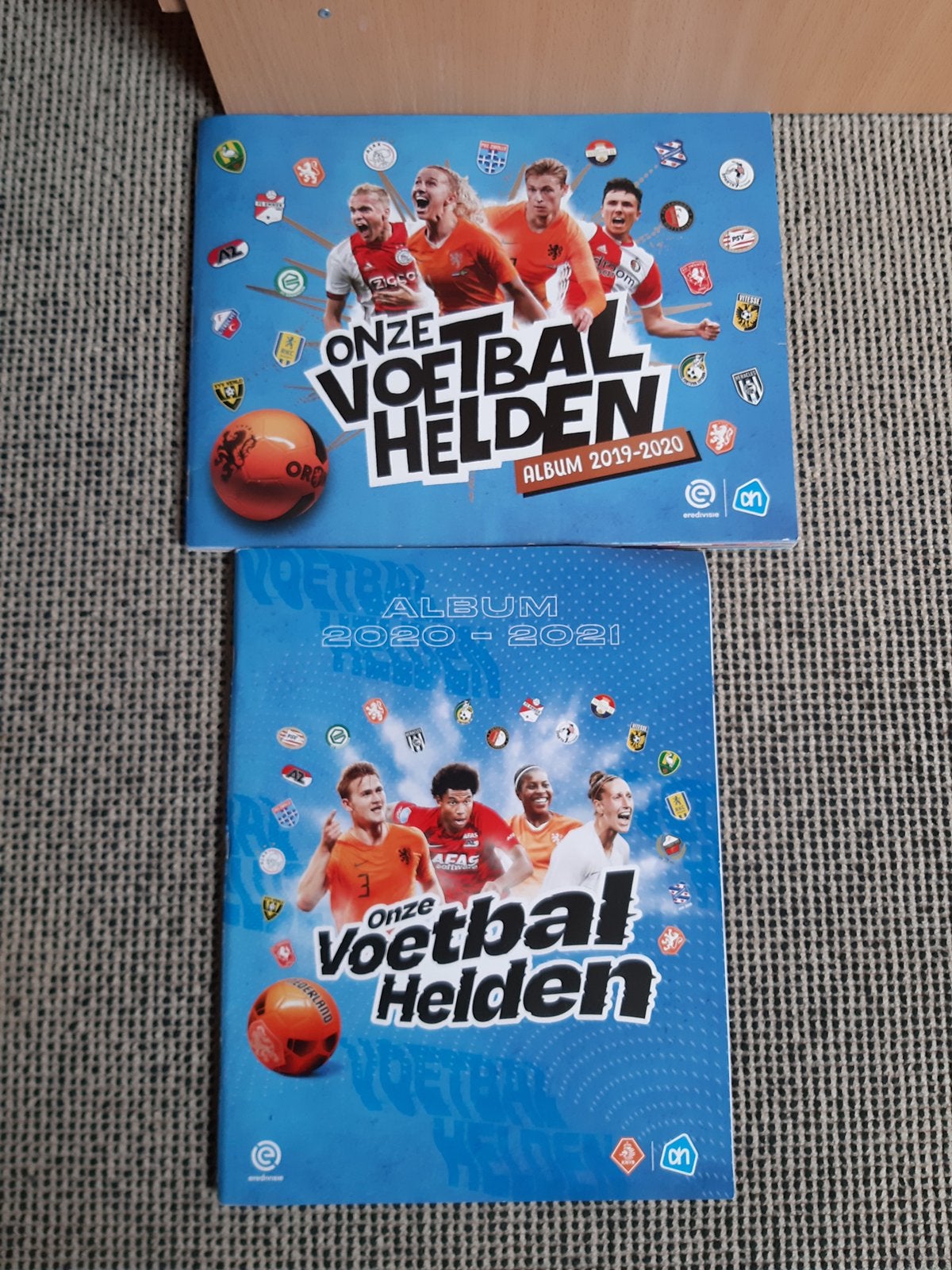 Onze voetbalhelden albums dames 2019-2020,heren 2020-2021, Verzamelen, Albert Heijn, Ophalen of Verzenden