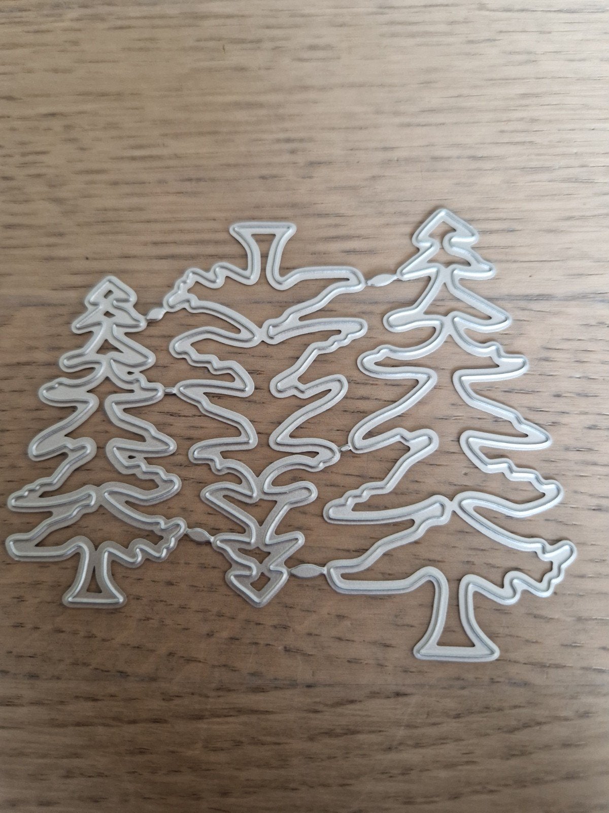 Snijmal 3 kerstbomen, Hobby en Vrije tijd, Kaarten | Zelf maken, Ophalen of Verzenden, Gebruikt