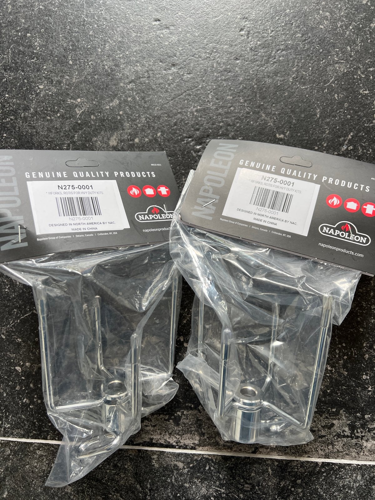 Napoleon N275-0001 Rotisserie Vorken Set - Nieuw, Ophalen of Verzenden, Nieuw