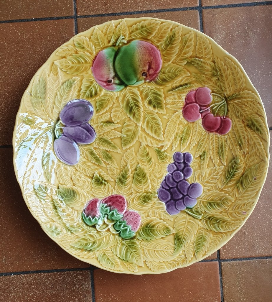 Grote Sarreguemines serveelschaal - Frankrijk- 36 cm, Ophalen of Verzenden