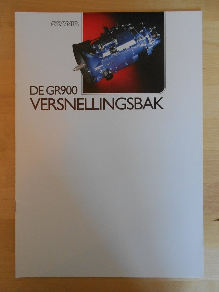 Scania GR900 Versnellingsbak Brochure 1992 – 143 113, Verzenden, Zo goed als nieuw, Overige merken, Scania