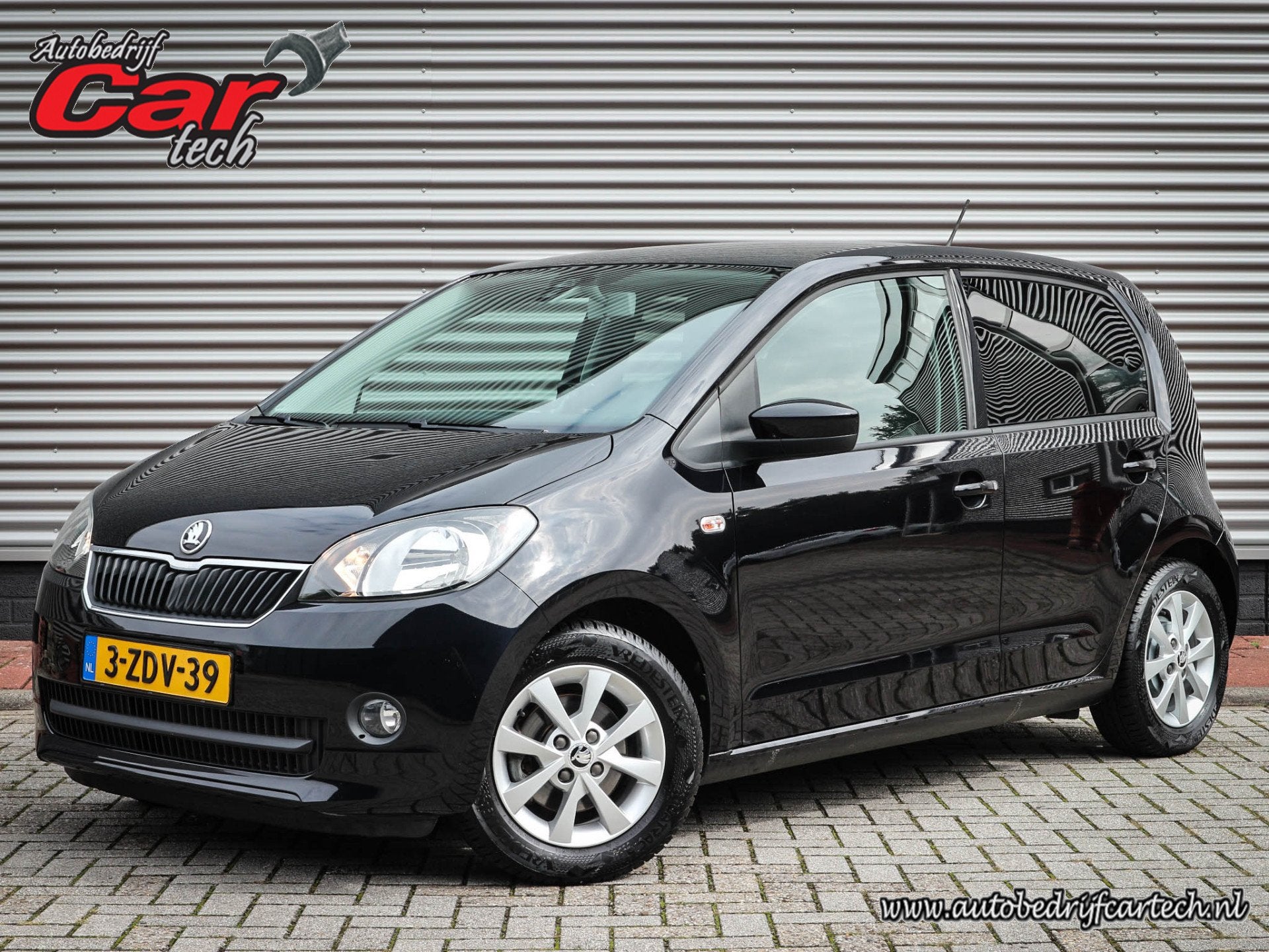 Skoda Citigo 1.0 Sprint Airco | Audio | Lichtmetaal | Trekha, Euro 5, Stof, Gebruikt, Zwart
