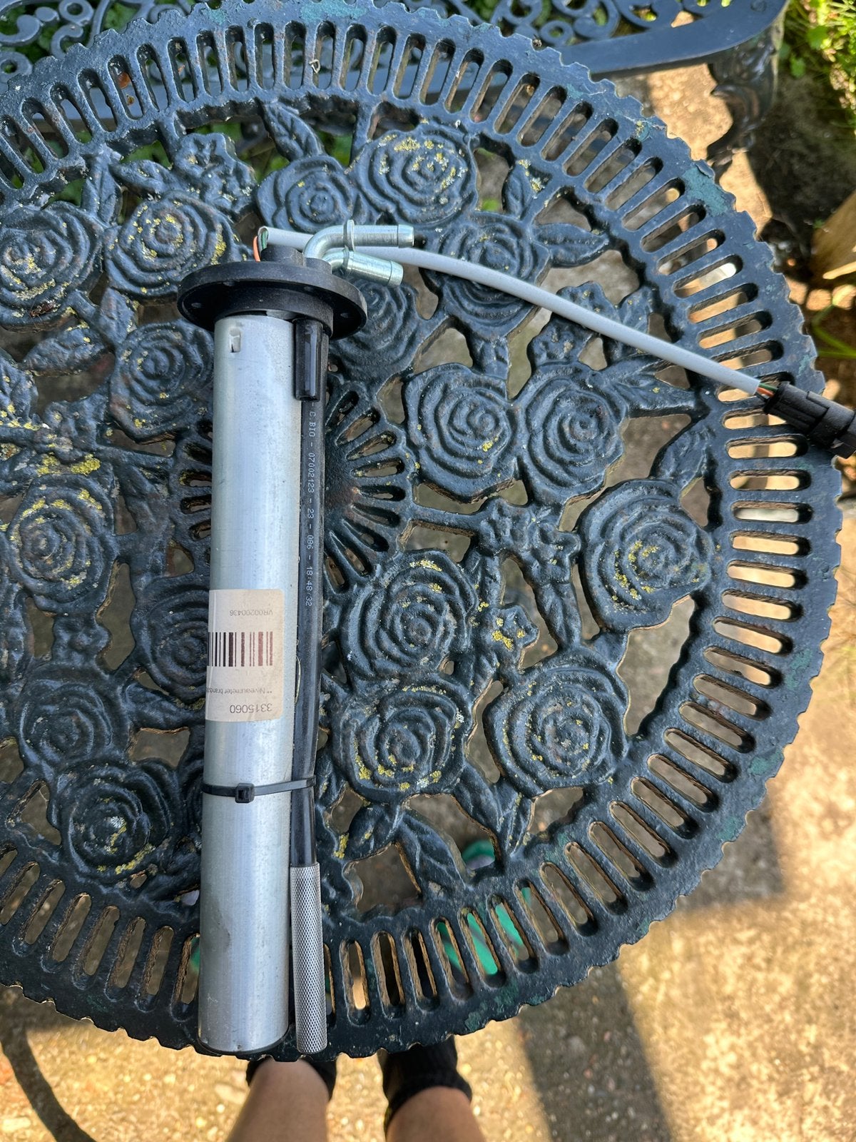 Giant 452 shovel tankmeter, Tuin en Terras, Ophalen of Verzenden, Zo goed als nieuw, Minder dan 1 meter, Parasolvoet