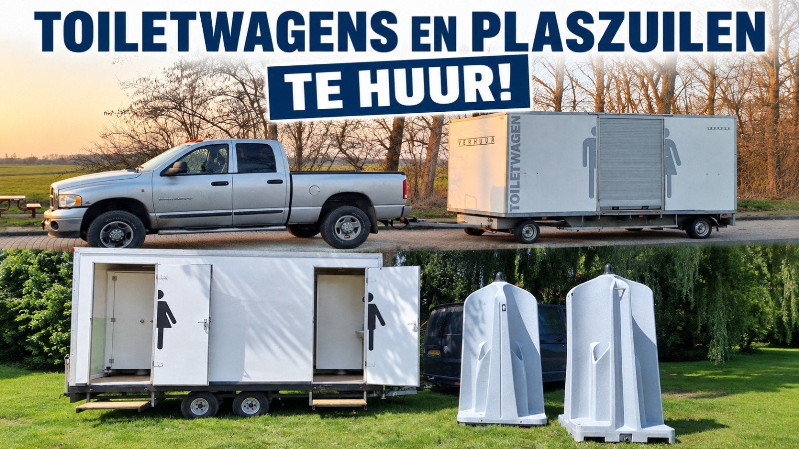 Toiletwagens en plaskruizen te huur, Ophalen of Verzenden, Zo goed als nieuw, Overige
