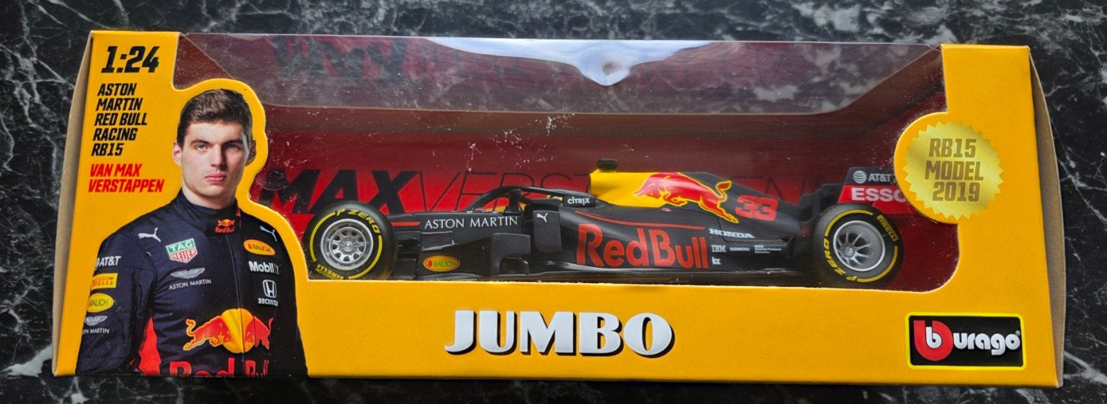 Bburago Aston Martin Red Bull Racing RB15 Max Verstappen, Ophalen, Nieuw, Auto, Bburago
