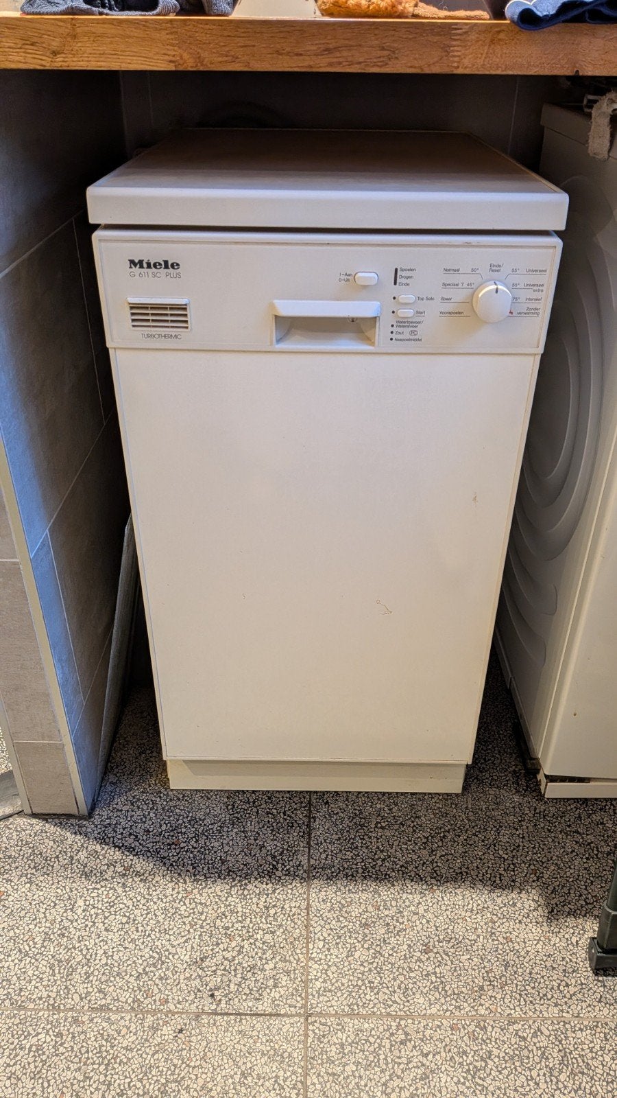 Miele vaatwasser, klein/small model, super ding!, Ophalen, Gebruikt, Vrijstaand, Kort programma
