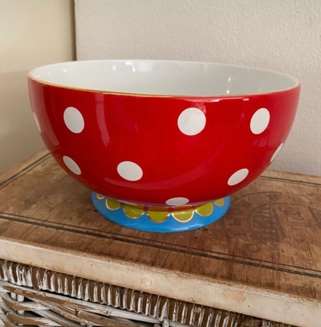 Oilily grote schaal, Ophalen of Verzenden, Zo goed als nieuw, Rond, Glas
