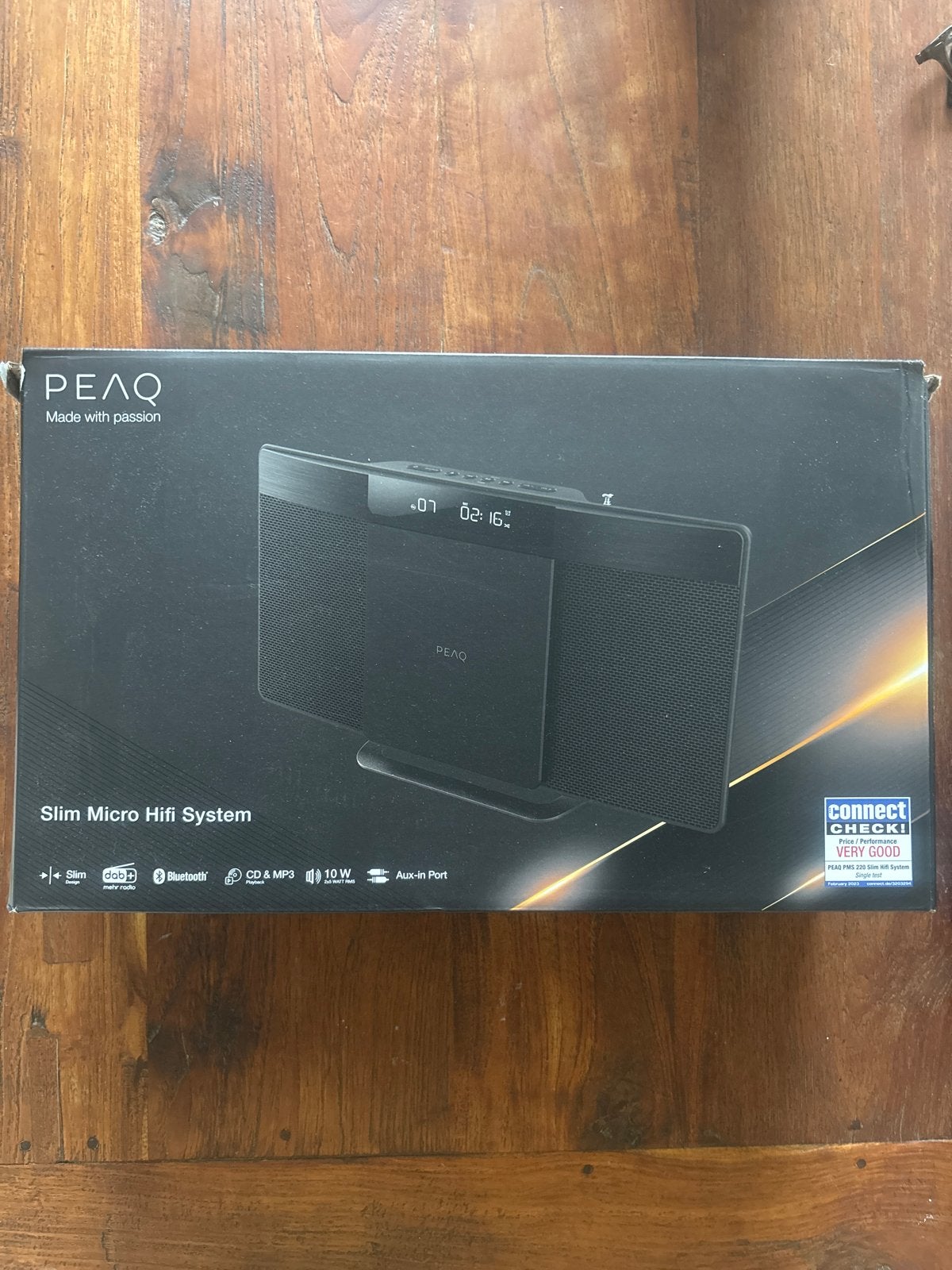 PEAQ Slim Micro HiFi System PMS 220 - Nieuw in doos, Audio, Tv en Foto, Stereo-sets, Overige merken, Nieuw, Ophalen of Verzenden