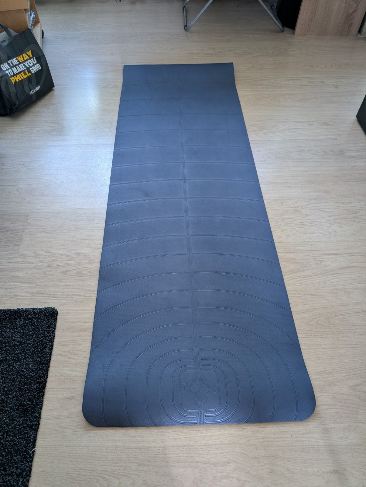 Yoga mat Domyos 5mm, blue, Ophalen, Zo goed als nieuw, Yogamat