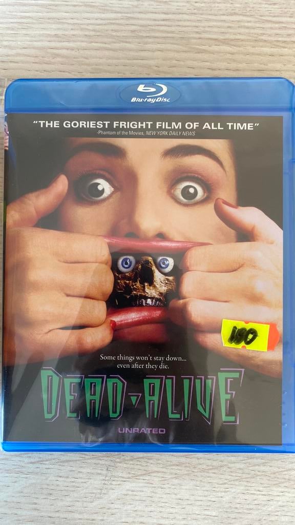 Dead-alive blu ray braindead, Ophalen of Verzenden, Zo goed als nieuw, Horror