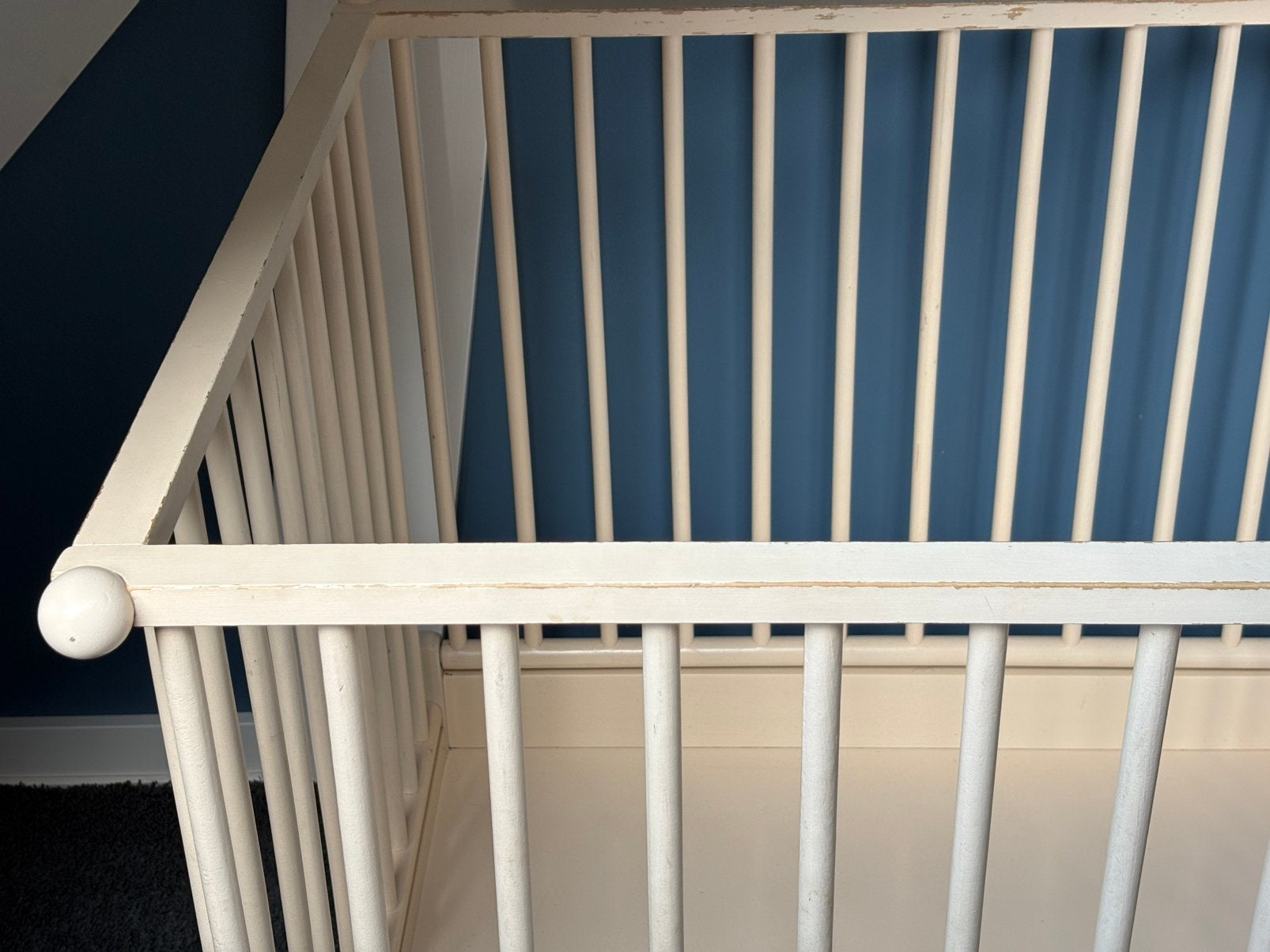 Vintage Bopita babybox botergeel, Ophalen, Gebruikt, In hoogte verstelbaar