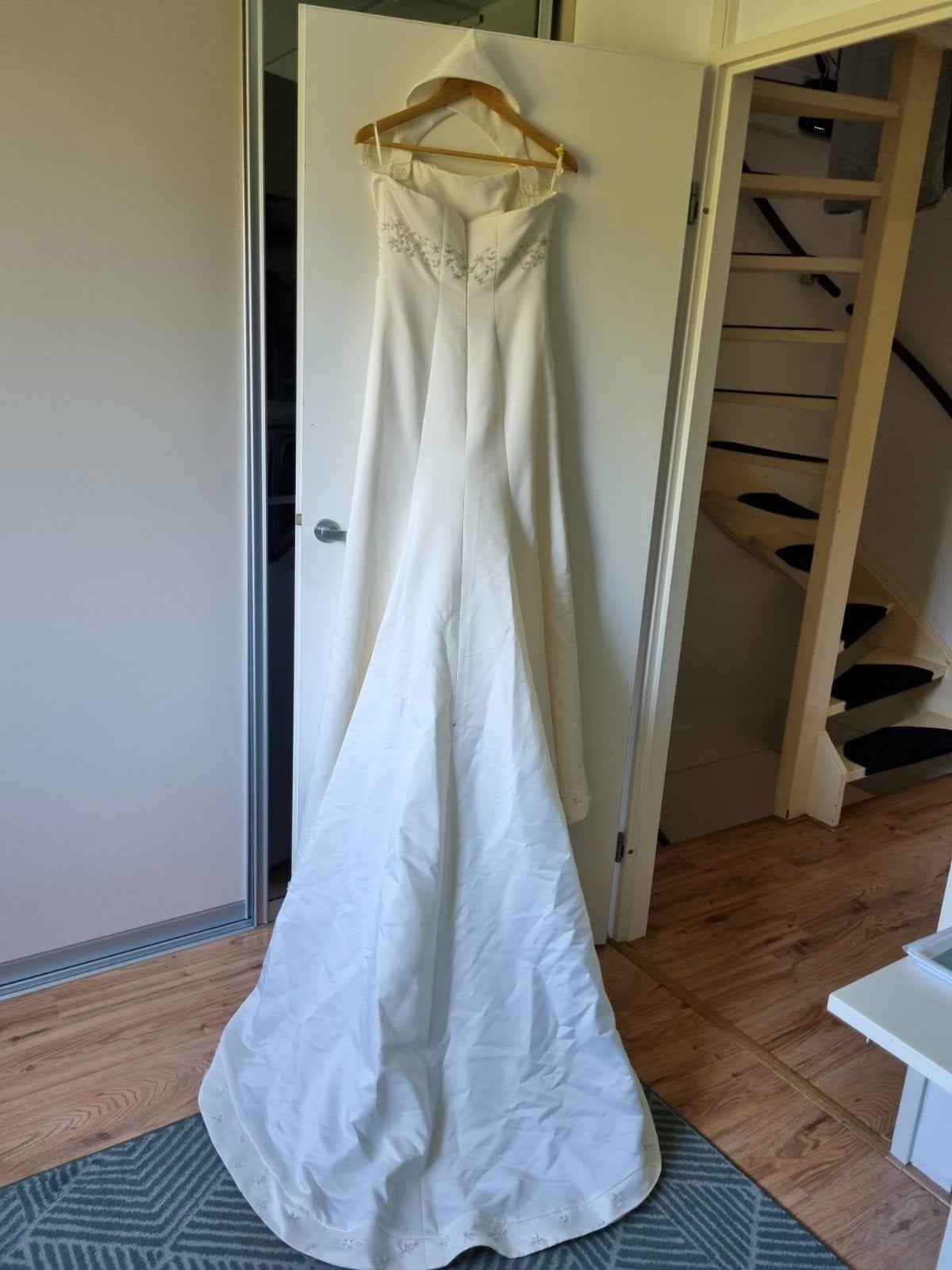 Trouwjurk  maat S, Ophalen, Zo goed als nieuw, Wit, Trouwjurk