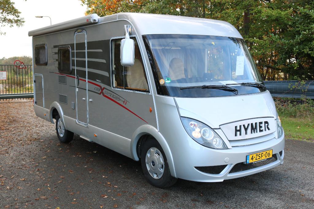 Hymer Exsis 562 Silverline lengtebedden+Hefbed 4 persoons, Caravans en Kamperen, Standaard zit, Ford, Bedrijf, Hymer
