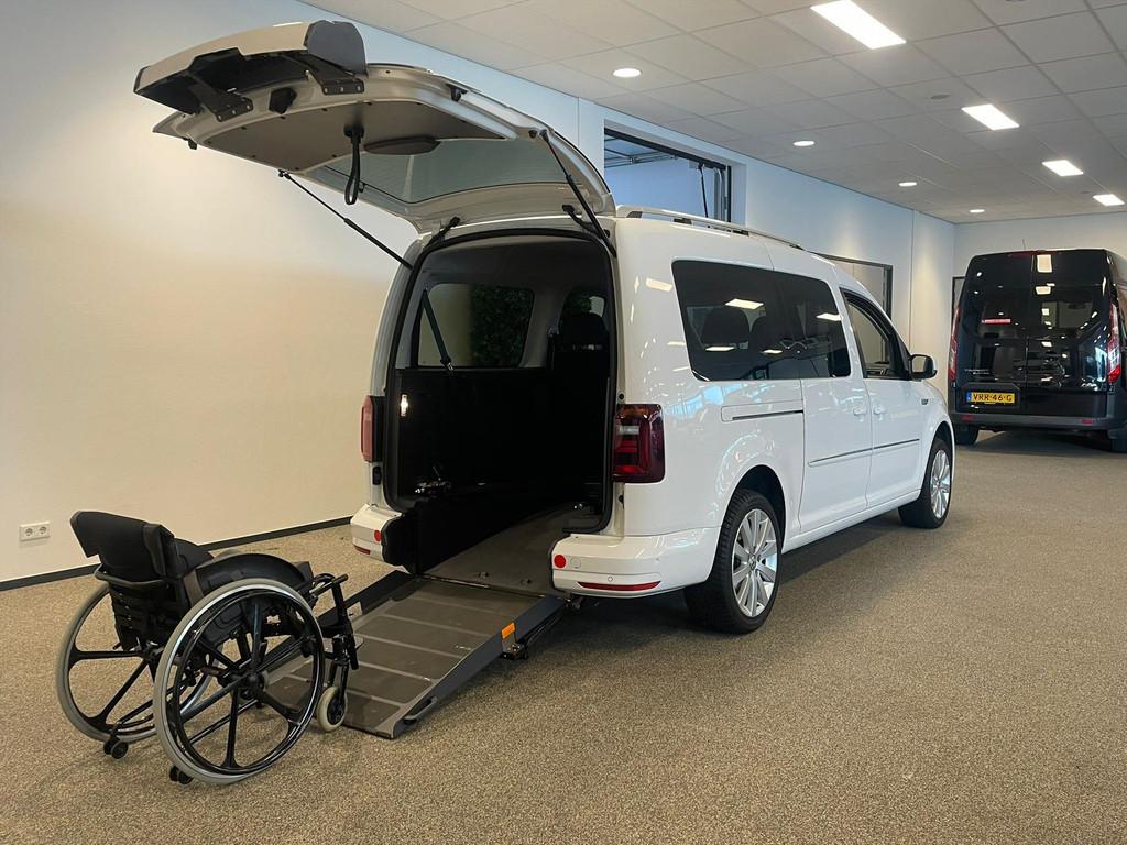 Volkswagen Caddy Maxi Rolstoelauto Automaat 5+1 HIGHLINE, Automaat, Gebruikt, Wit, Metallic lak