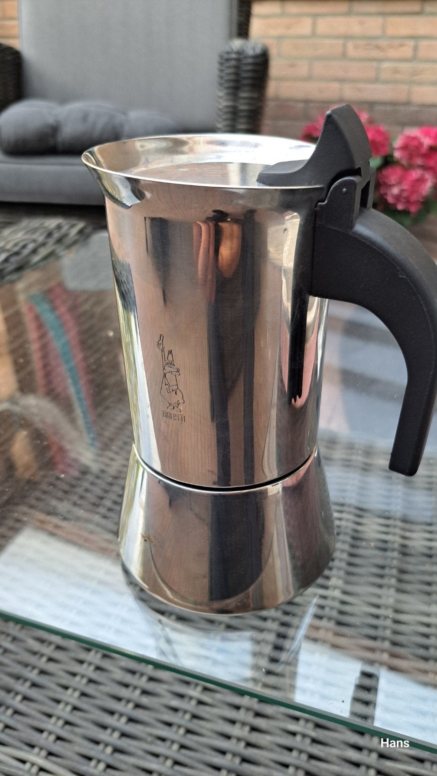 Bialetti Moka Express RVS Koffiepot - Zo goed als nieuw, Espresso apparaat, Nieuw, Gemalen koffie, Ophalen of Verzenden