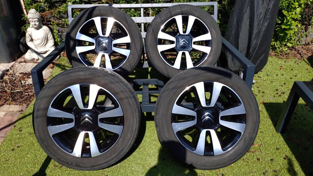 Velgenset 16" C3, C3 Aircross, C4 Cactus - 2x5mm, 2x3mm, Auto-onderdelen, Ophalen, Gebruikt, 16 inch, Banden en Velgen