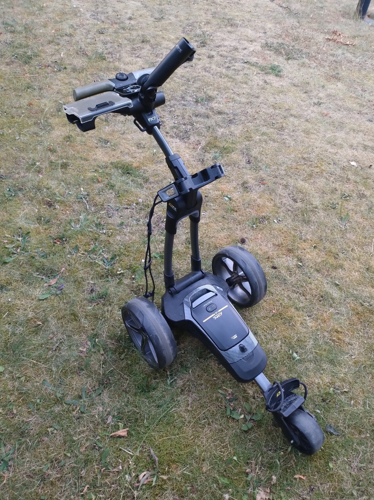PowaKaddy FX7 EBS Lithium Elektrische Golftrolley, Ophalen, Zo goed als nieuw, Golfkar, Overige merken