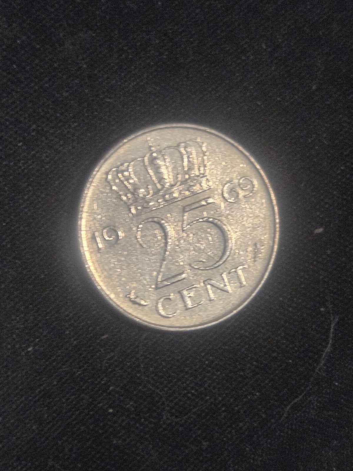 25 Cent Munt Koningin Juliana 1969, Ophalen of Verzenden, Koningin Juliana, 25 cent, Losse munt