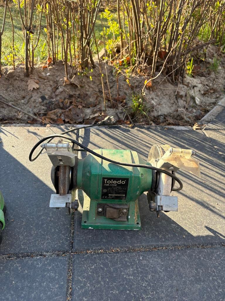 Toledo TSM-125W slijpmachine, Doe-het-zelf en Verbouw, Gereedschap | Slijpmachines, Ophalen of Verzenden, Gebruikt, Minder dan 700 watt