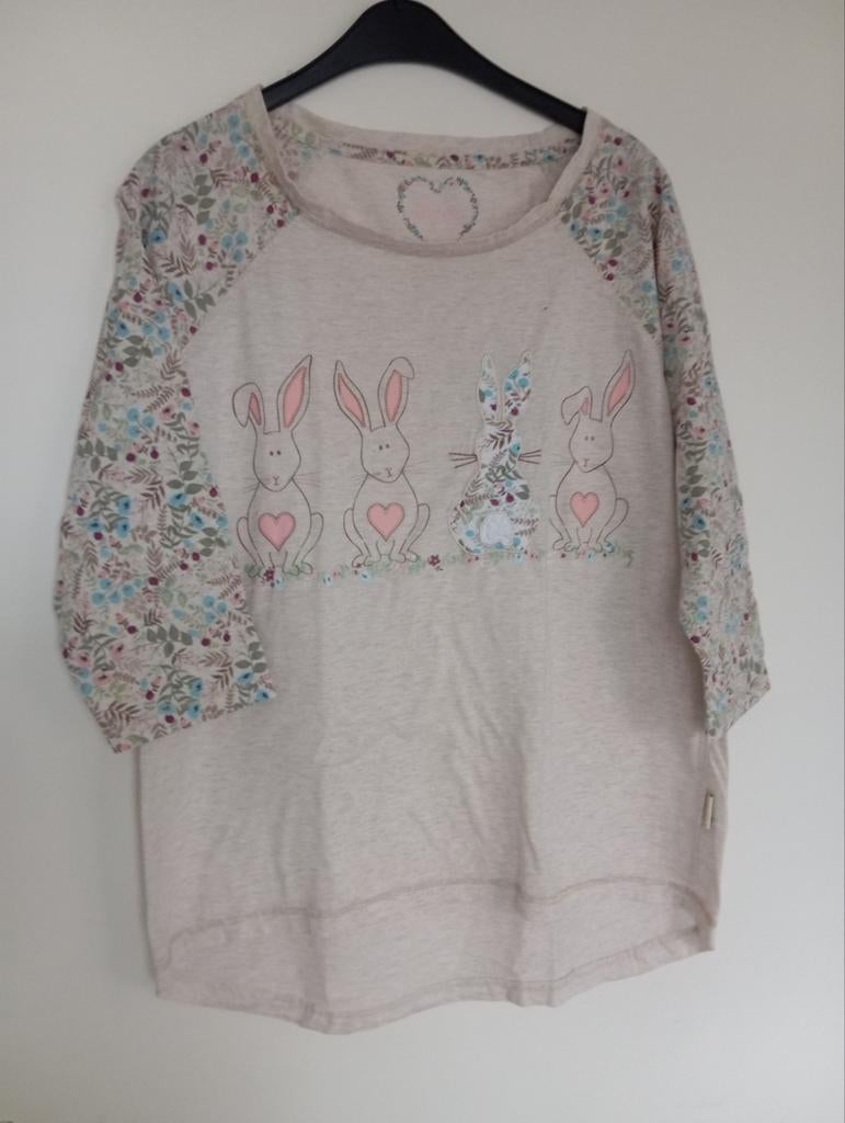Primark Pyjama Shirt Konijntjes | Maat L, Kleding | Dames, Primark, Ophalen of Verzenden, Gedragen, Maat 42/44 (L)