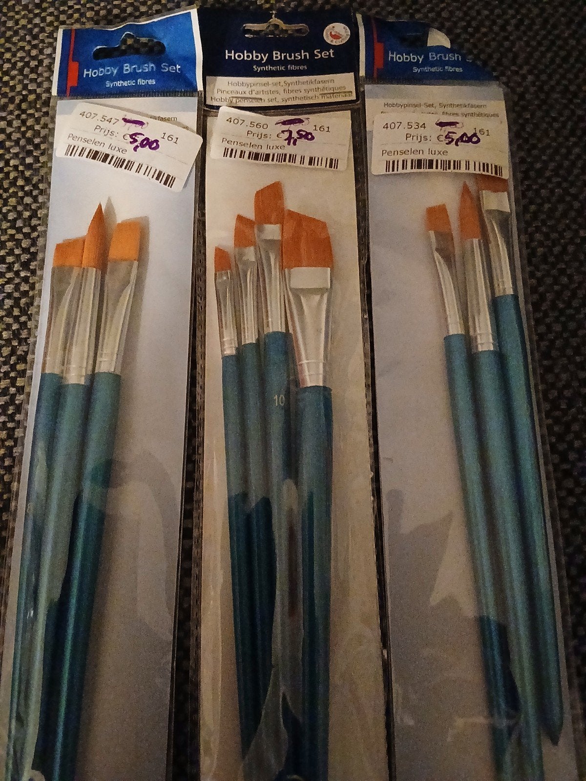 Hobby Penseel Sets - Synthetische Vezels, Ophalen of Verzenden, Nieuw, Penseel of Kwast