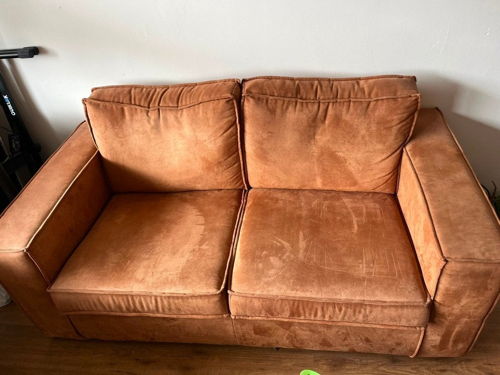 Tweezitsbank Ikea bruin, Ophalen, Gebruikt, 150 tot 200 cm, Tweepersoons