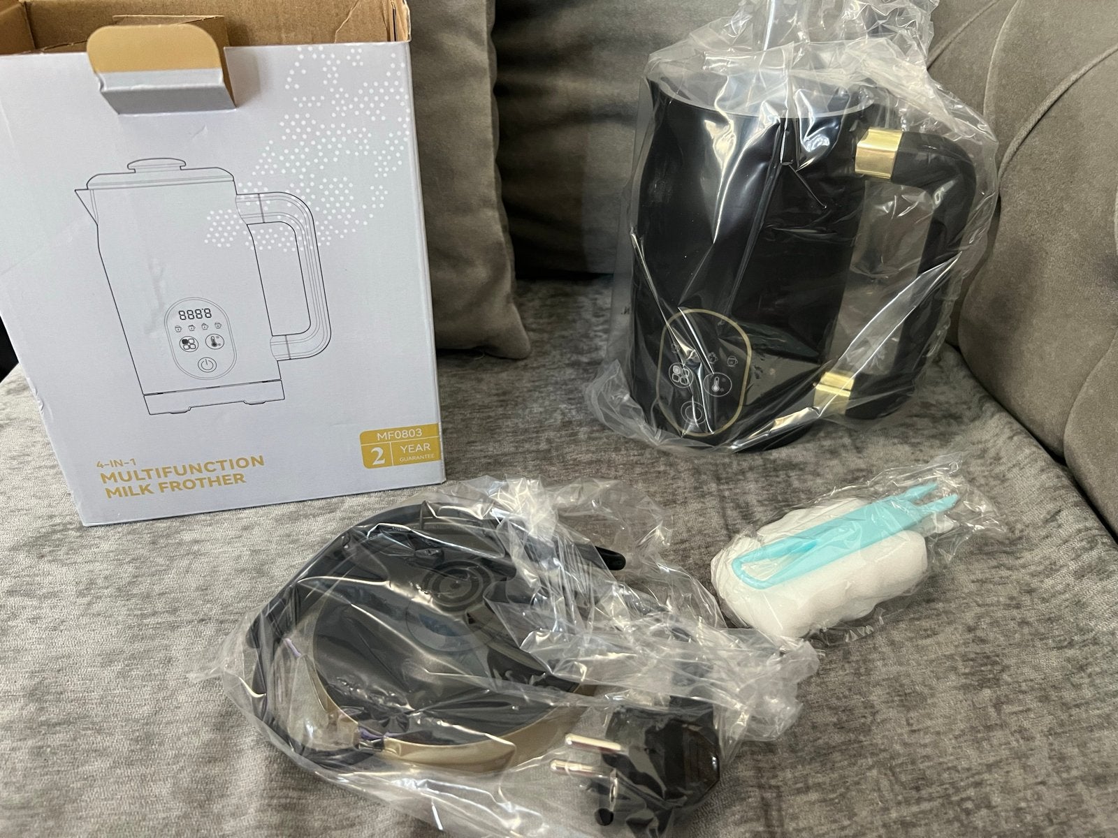 Nieuwe 4-in-1 Multifunctionele Melkopschuimer, Ophalen of Verzenden, Nieuw, Elektrische melkopschuimer