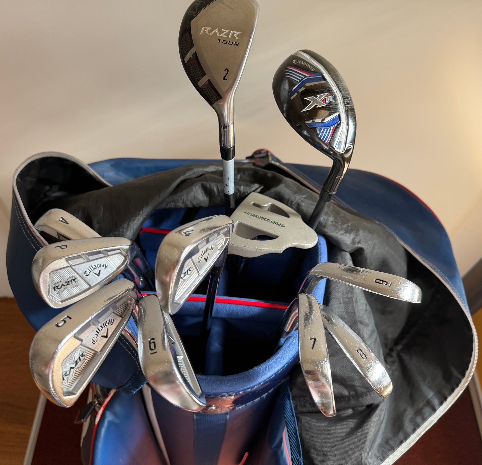 Foto 4 van Complete Callaway RAZR golfset + Big Bertha tas + trolley