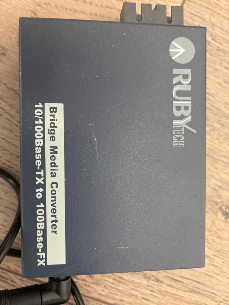RUBYTECH Bridge Media Converter 10/100Base-TX naar FX, Ophalen, Gebruikt