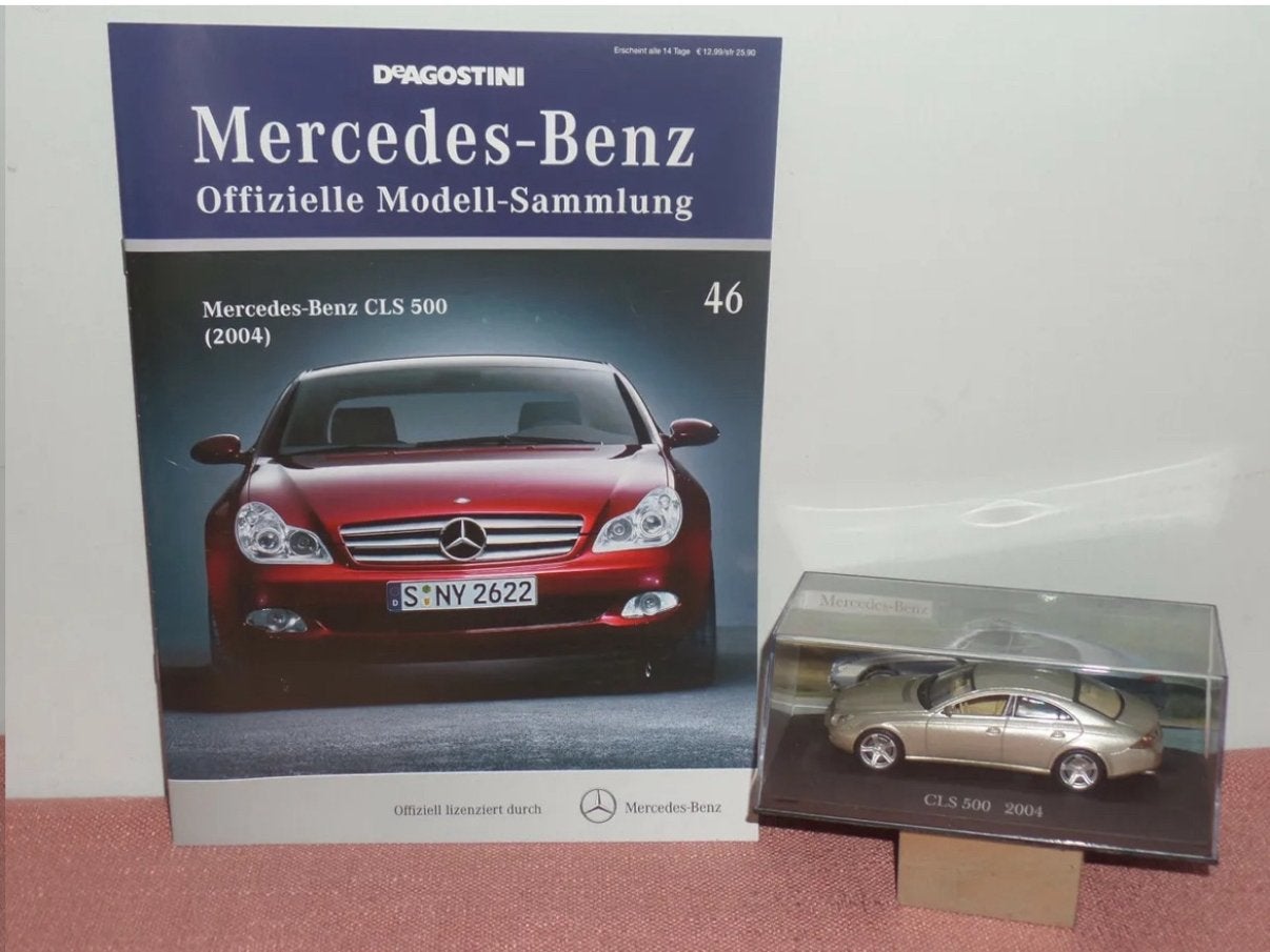 Mercedes CLS 500 2004 1/43 DeAgostini nieuw met boekje!, Hobby en Vrije tijd, Modelauto's | 1:43, Ophalen of Verzenden, Nieuw