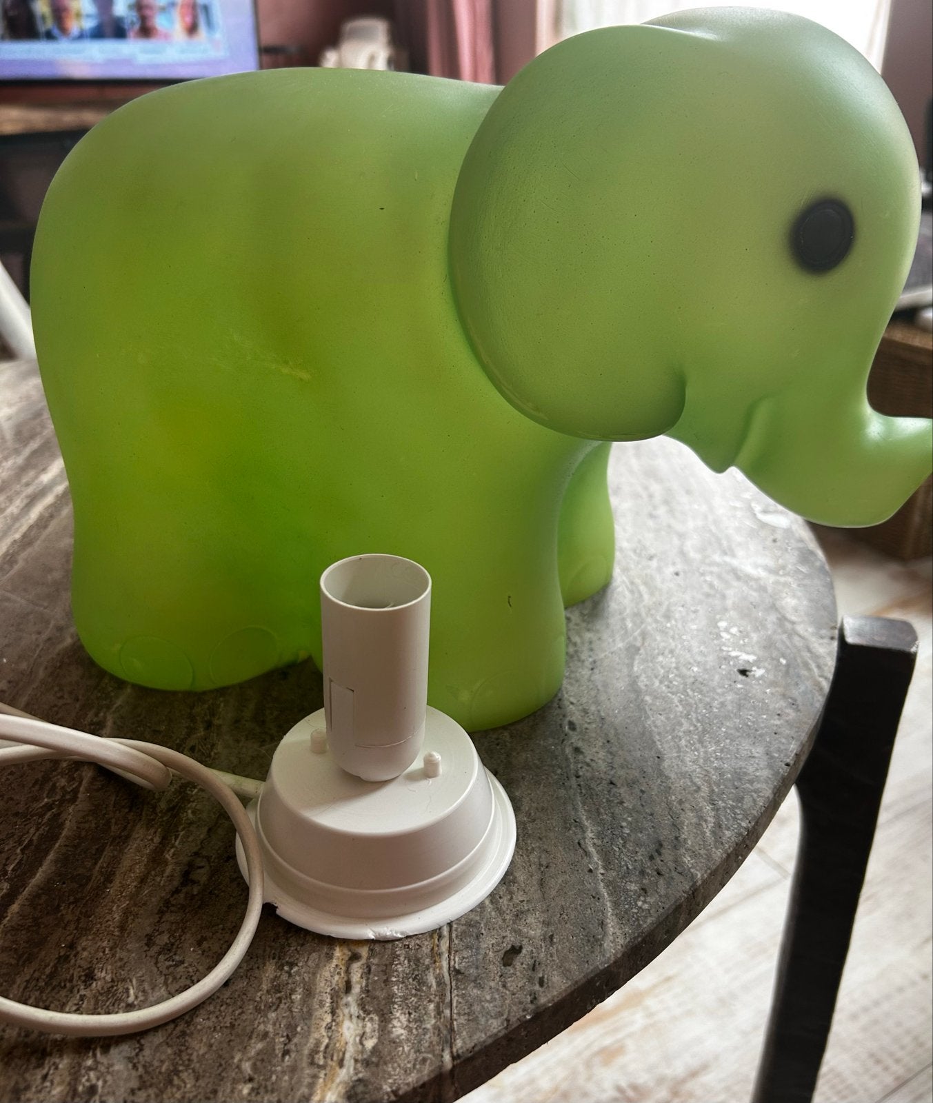 Heico groene olifant lamp kinderkamer, Gebruikt, Groen, Ophalen of Verzenden, Lamp