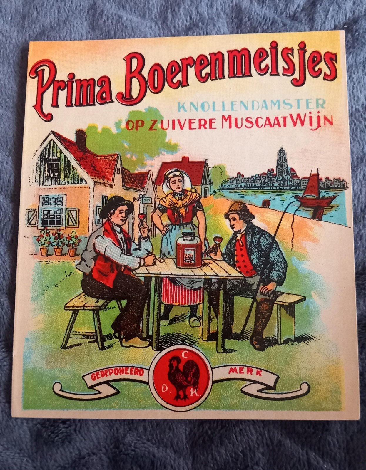 Uniek Etiket 1920 Zaanse Knollendam Prima Boerenmeisjes, Ophalen of Verzenden, Zo goed als nieuw, Overige typen