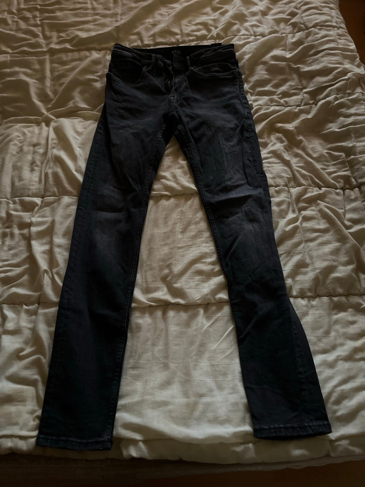 Refill Lucas Slim Fit Jeans - Maat 28/32, Ophalen of Verzenden, Gedragen, Zwart, W32 (confectie 46) of kleiner